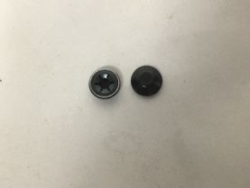 Small Blck Hub Caps x2